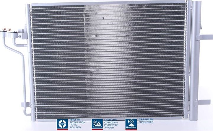 Радиатор кондиционера (конденсатор) Nissens (алюминий). Артикул 940398