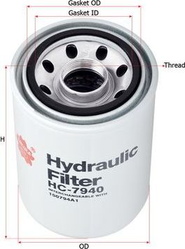 Фильтр гидравлический Sakura. Артикул HC-7940