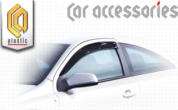 Дефлекторы СА Пластик для окон (Classic полупрозрачный) Opel Astra H 2004-2011. Артикул 2010030301433