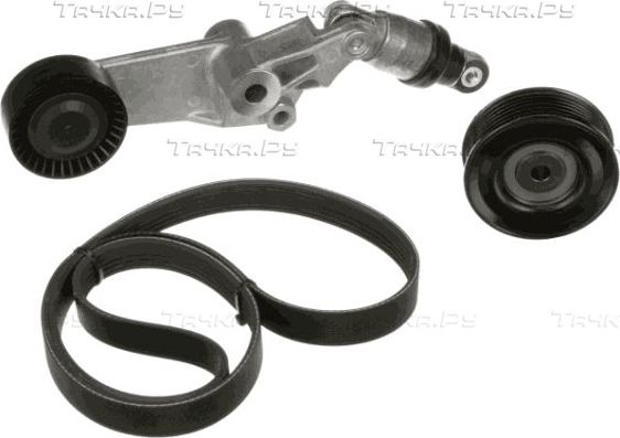 Приводной ремень поликлиновой с роликами (комплект) Gates Micro-V® Kit для Toyota Corolla E140, E150 2006-2013. Артикул K036PK1400