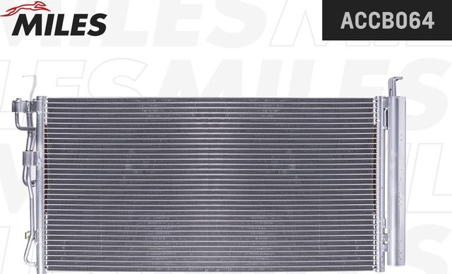 Радиатор кондиционера (конденсатор) Miles (алюминий). Артикул ACCB064
