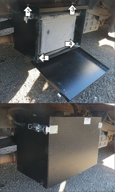 Защита Мотодор для аккумулятора Hyundai H100 Porter 2012-2026. Артикул 20912