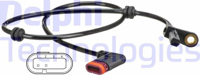 Датчик ABS Delphi задний для Mercedes-Benz S-Класс V (W221) 2005-2013. Артикул SS20543
