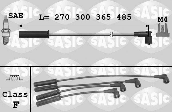 Высоковольтные провода (провода зажигания) (комплект) Sasic. Артикул 9284005