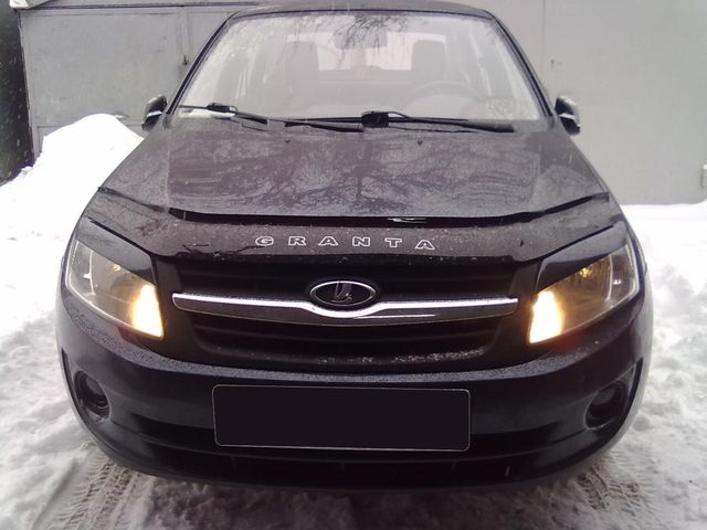 Дефлектор Vip-Tuning для капота Lada Granta 2011-2018. Артикул VZ02
