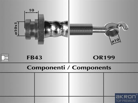 Тормозной шланг Malò. Артикул 80689