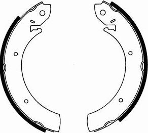 Тормозные колодки (стояночная тормозная система) SCT-Germany. Артикул SS 533