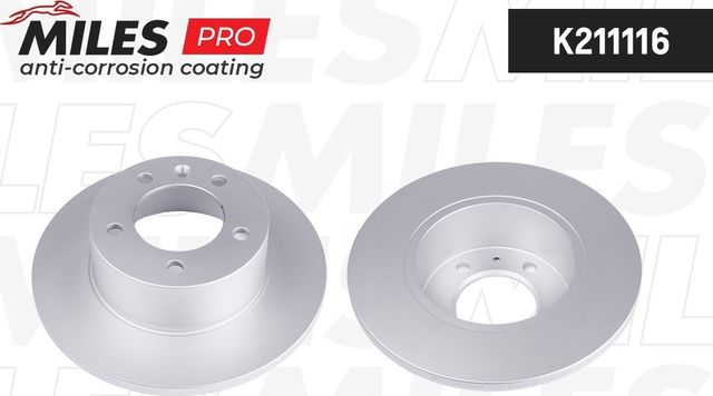 Тормозной диск Miles задний для Renault Master III 2010-2026. Артикул K211116