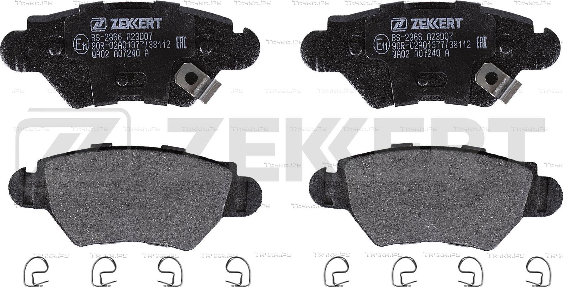 Тормозные колодки Zekkert задние для Opel Astra F 1996-2005. Артикул BS-2366