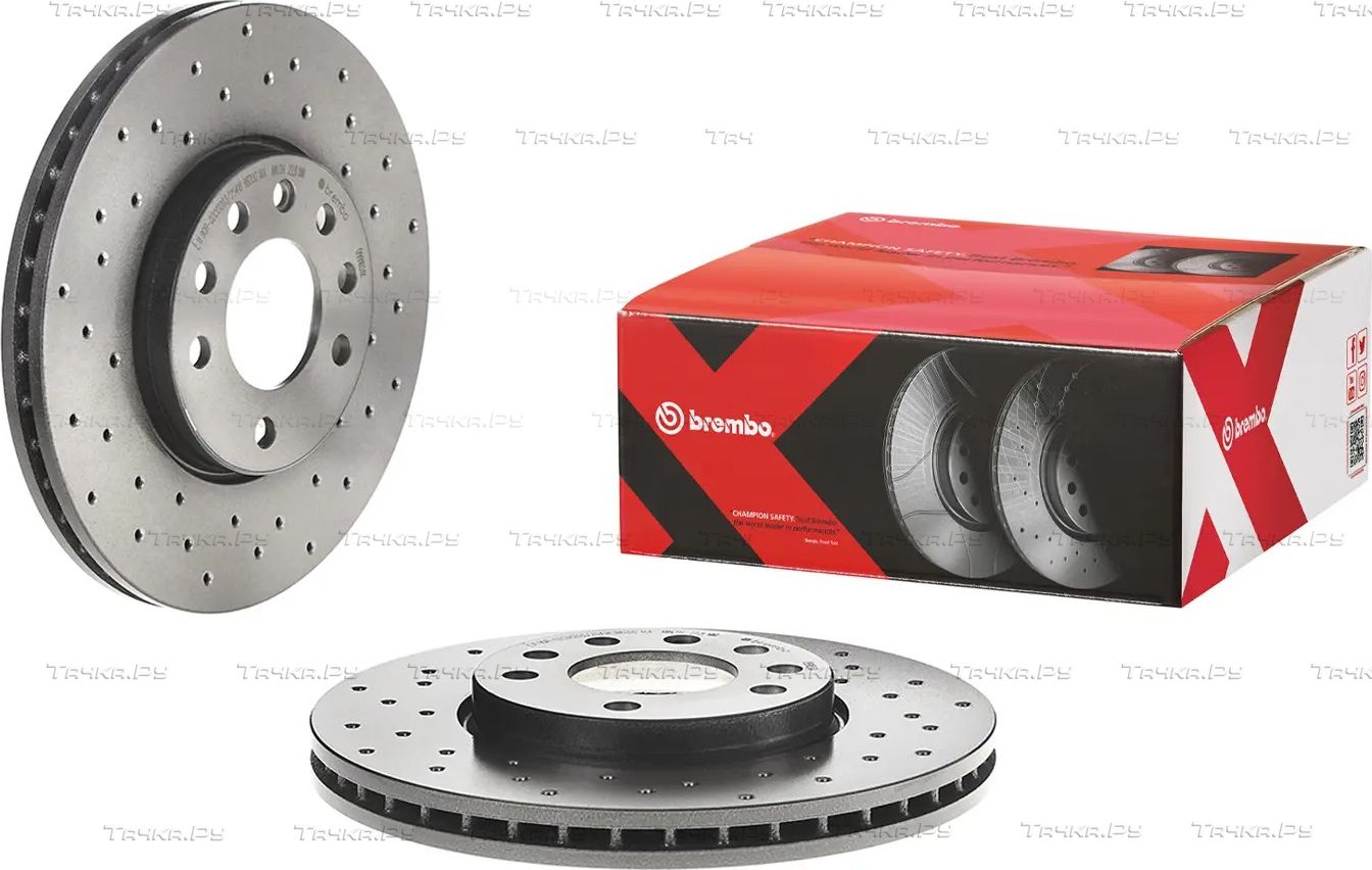 Тормозной диск Brembo XTRA LINE - Xtra передний для Cadillac BLS 2006-2009. Артикул 09.9165.1X