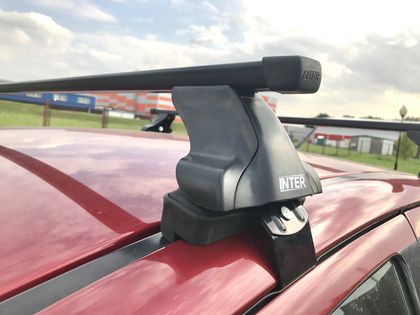 Багажник INTER Spectr на гладкую крышу для Chevrolet Aveo II седан 2011-2015 (Прямоугольные дуги). Артикул 5524-A-8803-1002