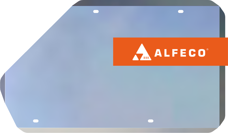 Защита алюминиевая Alfeco для топливного бака (для авто с пластиковым баком) Changan CS35 Plus 2018-2026. Артикул ALF.57.092 AL4