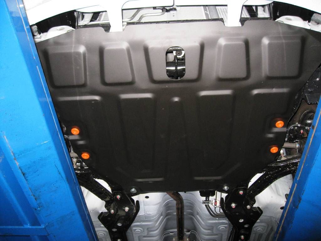 Защита Alfeco для картера и КПП Hyundai Accent II 1999-2012. Артикул ALF.10.01 st