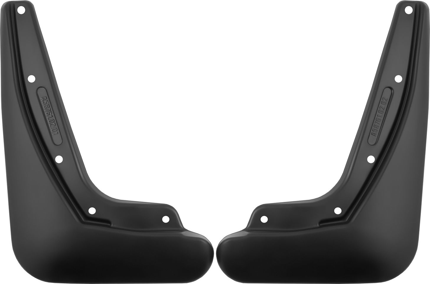 Брызговики Frosch (в пакете) задняя пара для Changan CS35 PLUS I 2018-2026. Артикул NLF.A58761.E13