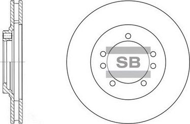 Тормозной диск Sangsin Hi-Q. Артикул SD1027