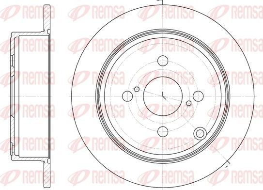 Тормозной диск Remsa. Артикул 61073.00