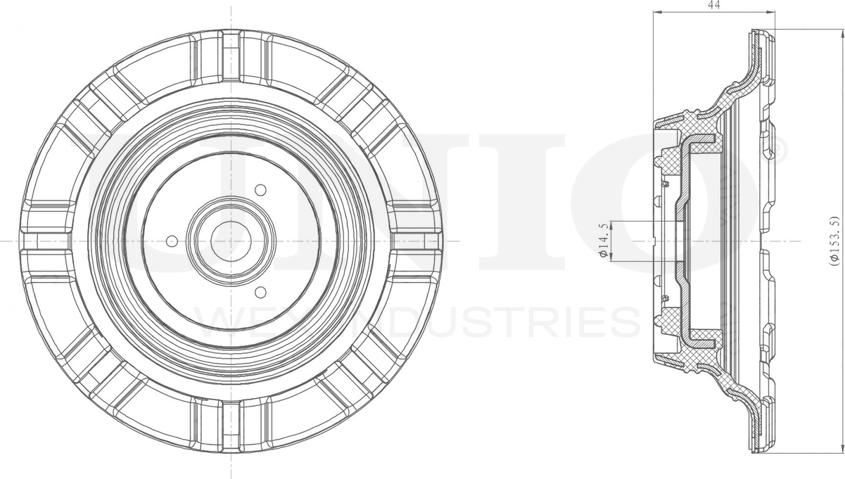 Опора амортизационной стойки (Unio). Артикул RMP-13078