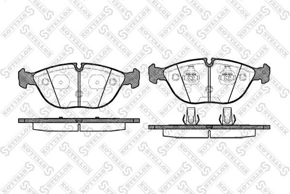 Тормозные колодки Stellox. Артикул 608 000B-SX