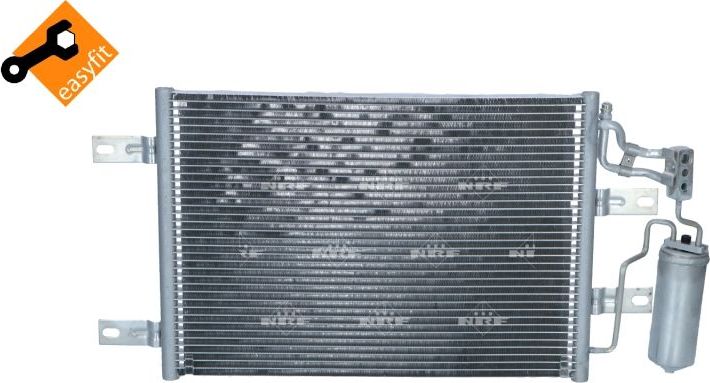 Радиатор кондиционера (конденсатор) NRF (алюминий). Артикул 35646