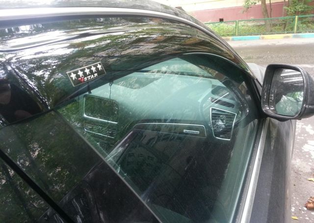 Дефлекторы "V-Star" для окон Audi Q5 I рестайлинг 2012-2017. Артикул D25046