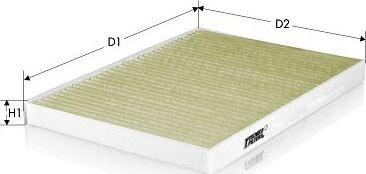 Салонный фильтр  Tecneco Filters для Audi A3 I (8L) 1996-2003. Артикул CKA8869