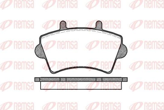 Тормозные колодки Remsa. Артикул 0819.00