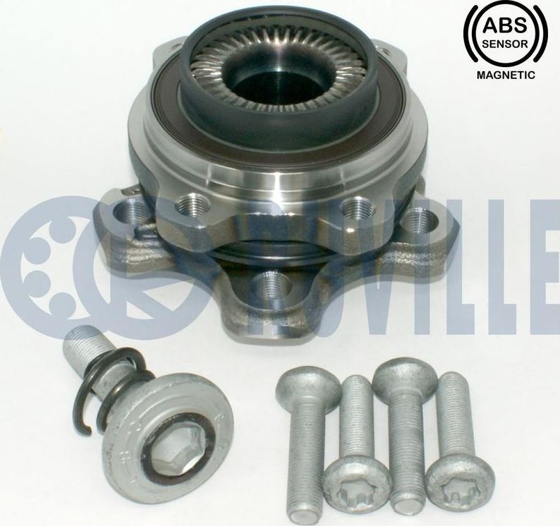 Ступица колеса с интегрированным подшипником (в сборе) Ruville передняя/задняя для BMW 3 VII (G2x) 2018-2026. Артикул 221942