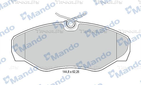 Тормозные колодки Mando передние для Opel Vivaro A 2001-2014. Артикул MBF015021