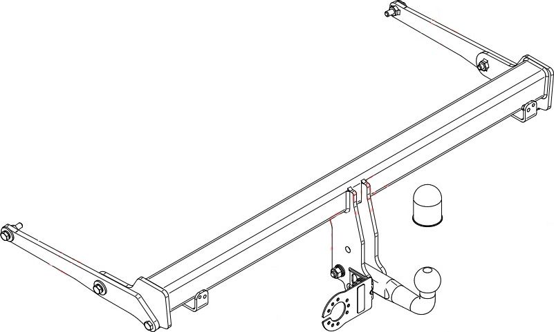 Фаркоп Steinhof для Audi Q3 II (F3) 2018-2026 (вкл. Q3 Sportback I (F3)). Артикул A-117