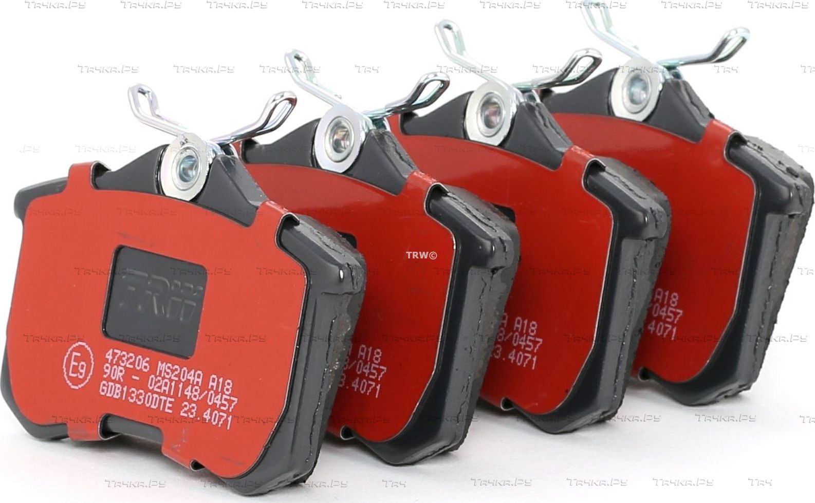 Тормозные колодки TRW DTEC COTEC задние для SEAT Toledo III 2004-2009. Артикул GDB1330DTE