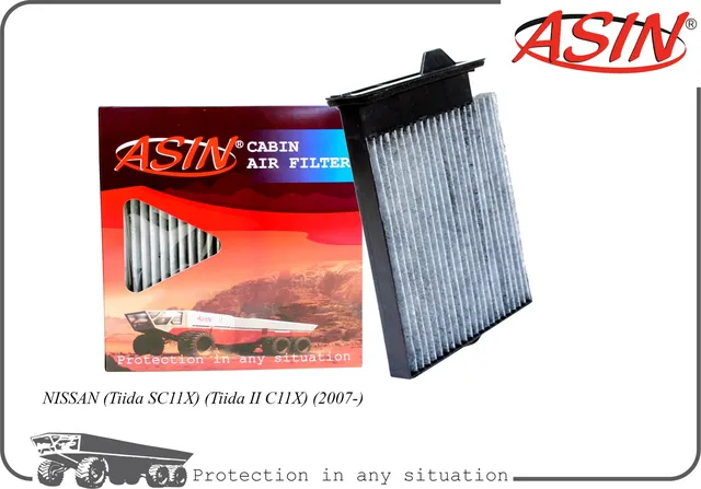 Фильтр салонный (угольный) (Asin). Артикул ASINFC2739C
