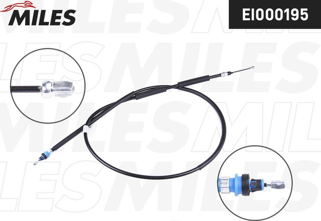 Трос ручника (тросик ручного тормоза) Miles задний правый/левый для Mazda 3 I (BK) 2004-2009. Артикул EI000195