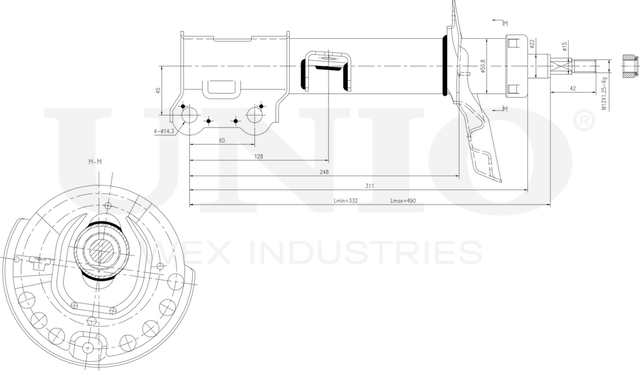 Амортизатор подвески (Unio). Артикул SAB-10359