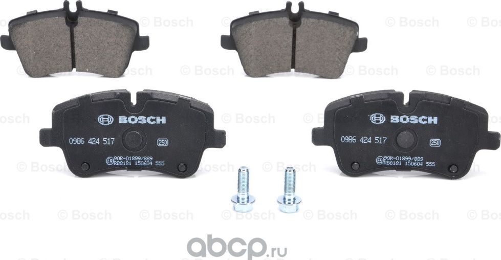 Колодки тормозные передние (Bosch). Артикул 986424517