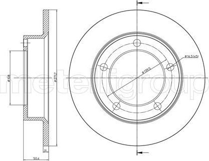 Тормозной диск Metelli. Артикул 23-0206