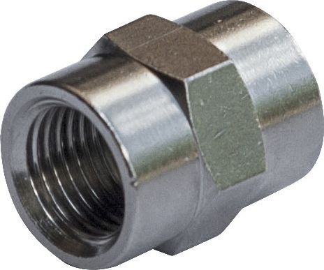 Соединение Camozzi 1/4 мама - 1/4 мама. Артикул 2543 1/4