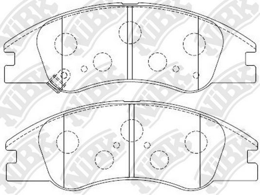 Тормозные колодки NiBK. Артикул PN0060