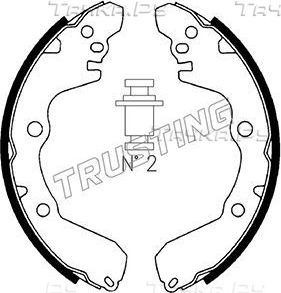 Тормозные колодки Trusting задние для Hyundai Santamo 1999-2002. Артикул 064.165