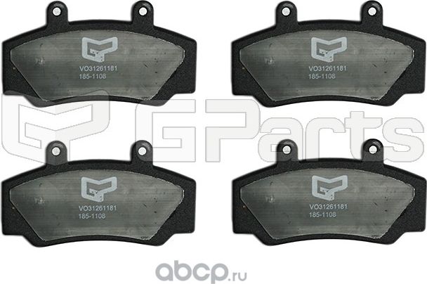 (Производитель  GPARTS) GParts Тормозные колодки, передние (DBA) ПРОИЗВОДИТЕЛЬ G. Артикул VO31261181