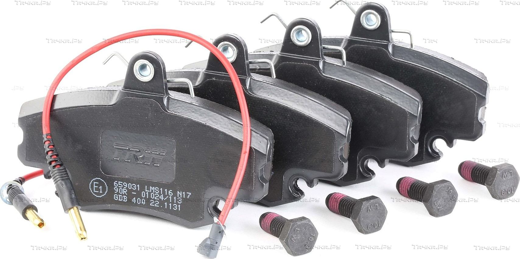 Тормозные колодки TRW COTEC передние для Renault Sandero II 2007-2021. Артикул GDB400