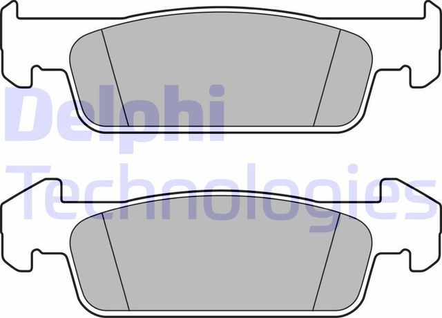 Тормозные колодки Delphi (Low-Metallic) передние для Renault Logan II 2014-2026. Артикул LP2663