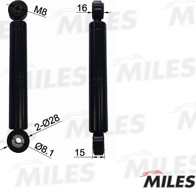 Натяжной ролик (натяжитель) приводного ремня Miles. Артикул AG00059