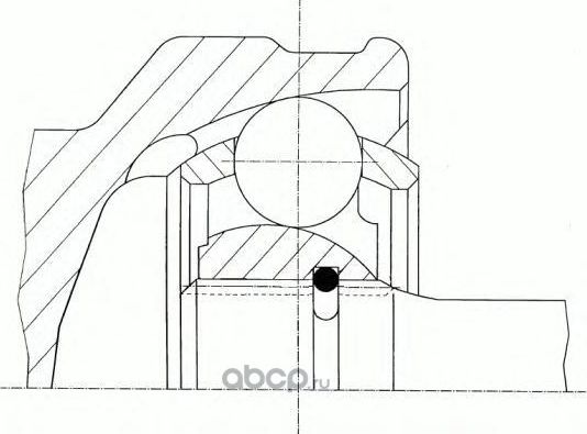 Комплект ШРУСа (GKN). Артикул 302207