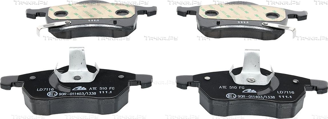 Тормозные колодки ATE Ceramic передние для Opel Astra G 1998-2005. Артикул 13.0470-7116.2