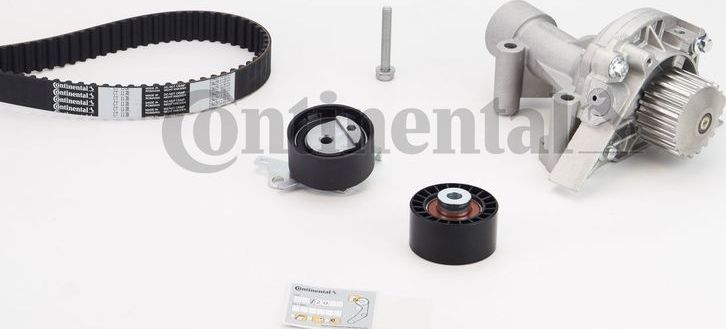 Помпа (водяной насос) с комплектом ремня ГРМ ContiTech для Peugeot 307 I 2001-2005. Артикул CT1138WP1