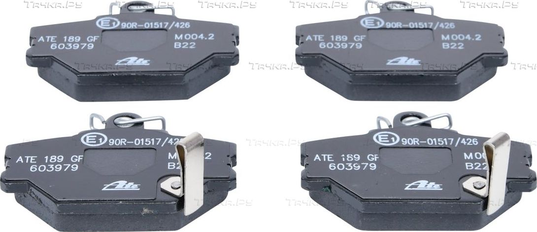 Тормозные колодки ATE передние для Smart Fortwo I (W450) 1998-2007. Артикул 13.0460-3979.2