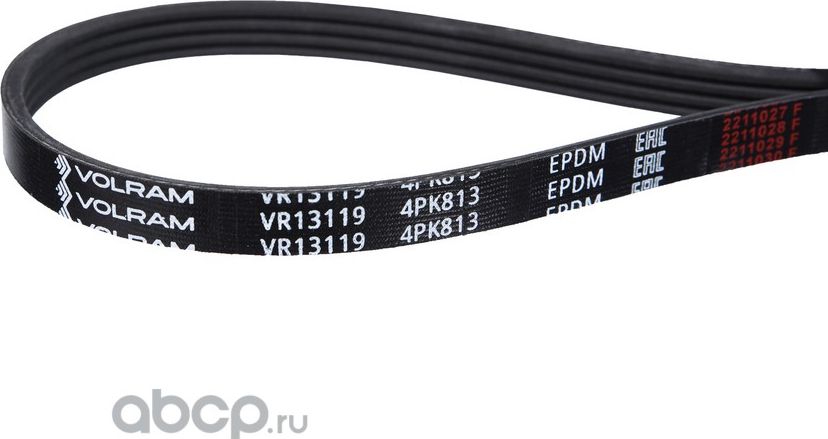 РЕМЕНЬ КОНДИЦИОНЕРА (4PK813) ДЛЯ А/М HYUNDAI ACCENT II (ТАГАЗ) KIA RIO II SUZU (Volram). Артикул VR13119