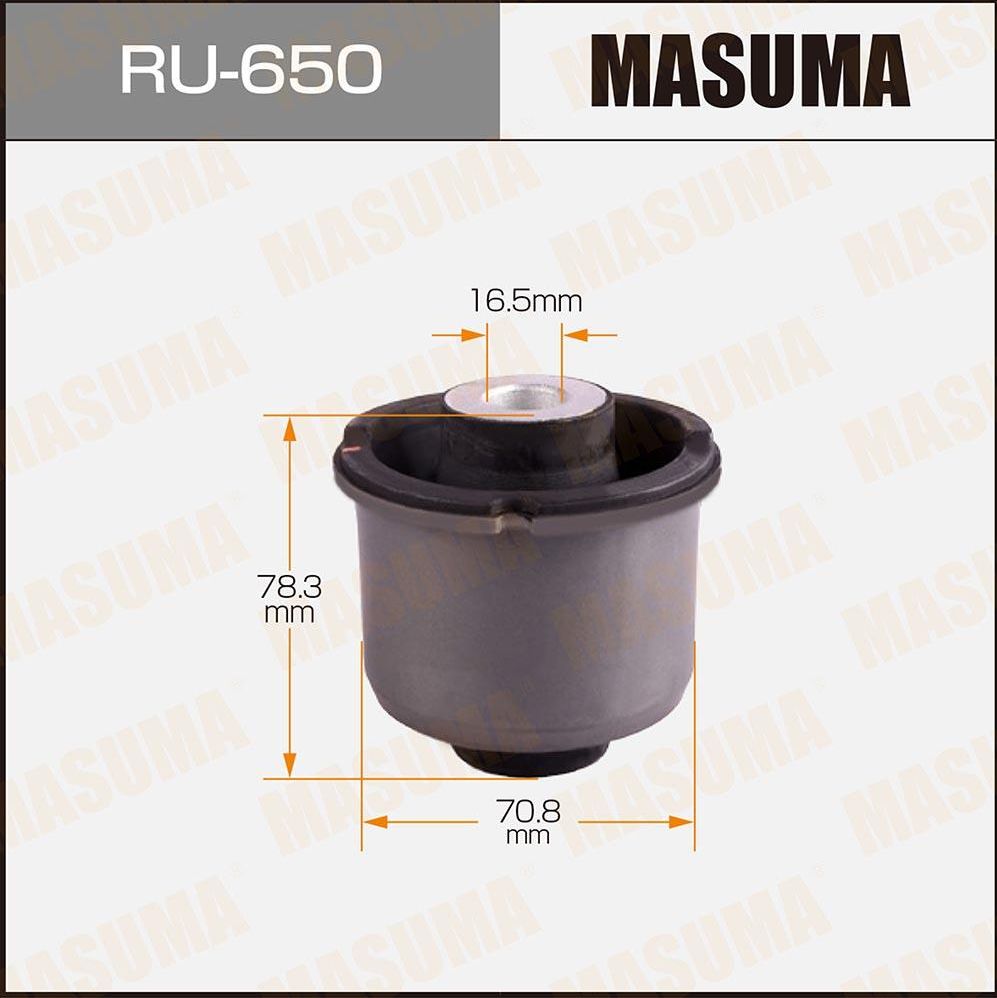 Сайлентблок заднего рычага подвески Masuma. Артикул RU-650