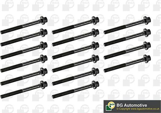 Комплект болтов ГБЦ BGA для Chrysler Voyager III 1995-2001. Артикул BK4311