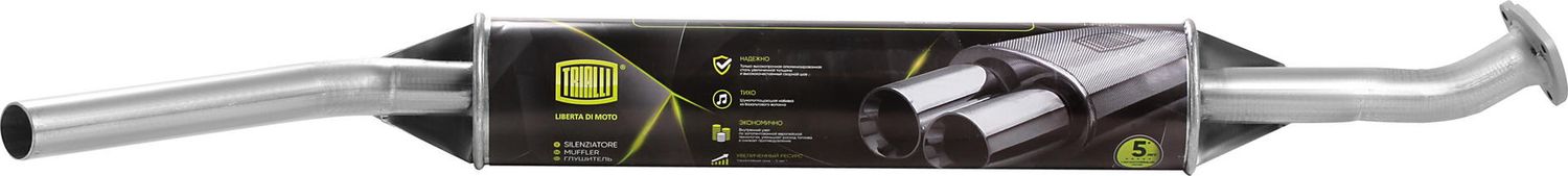 Глушитель (средняя часть) Trialli. Артикул EAM 0118